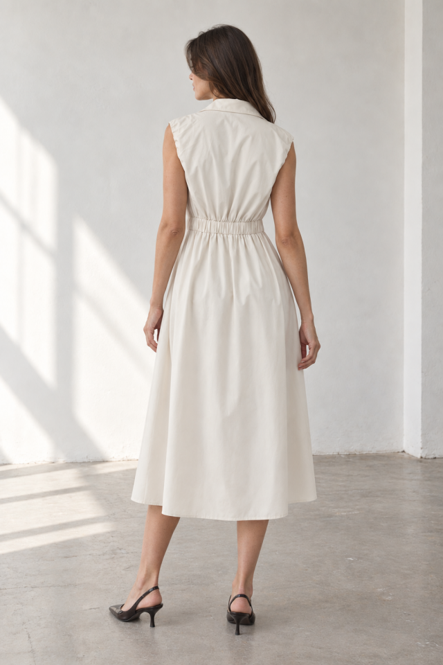 Aurora Dress -  Kemer Detaylı Midi Elbise